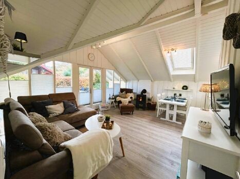 Wohnbereich Ferienhaus Hein Mück 