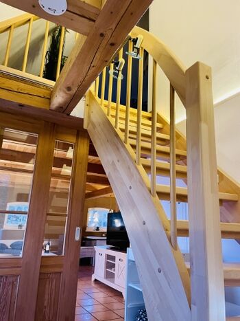 Treppe zum Schlafbereich