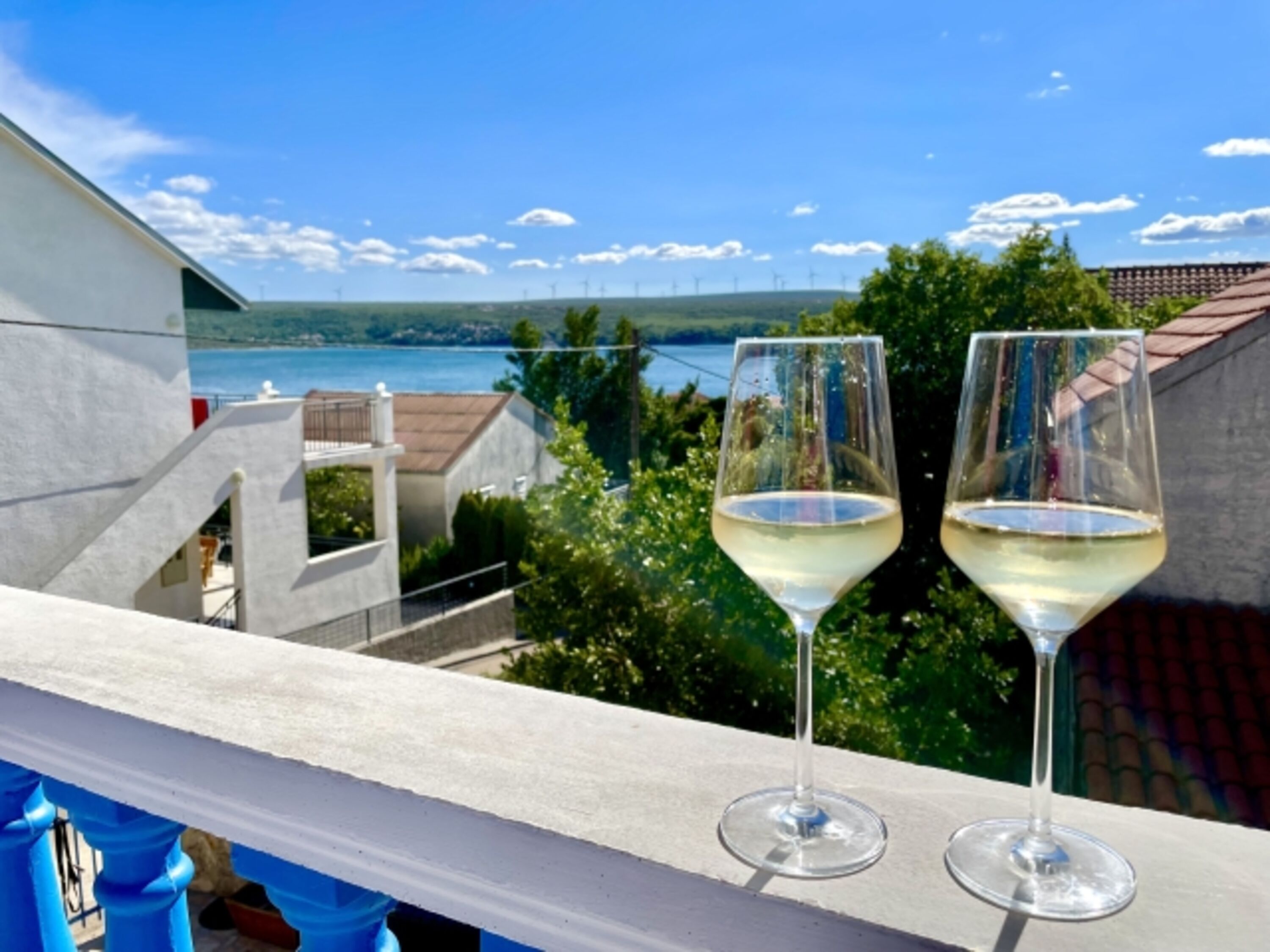 Blick vom Balkon