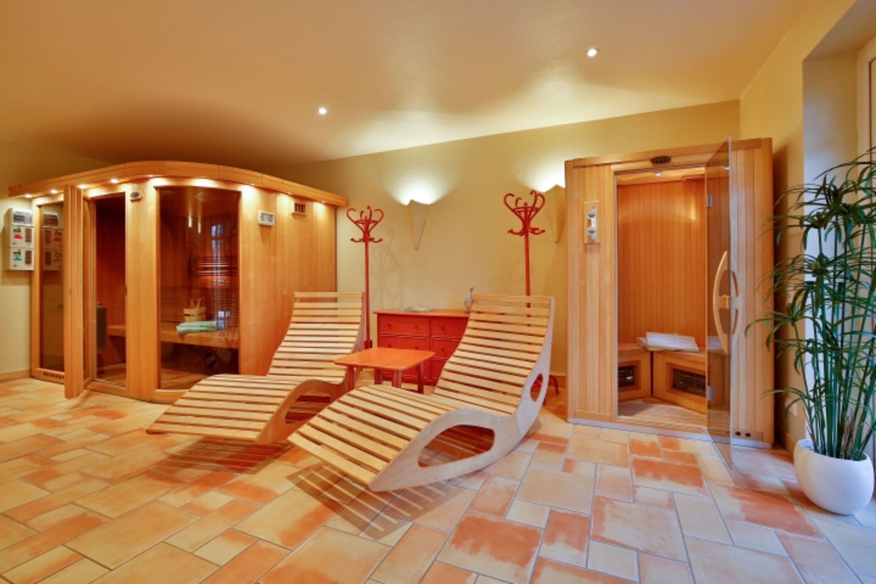 Sauna und Rotlichtkabine mit Münzbetrieb