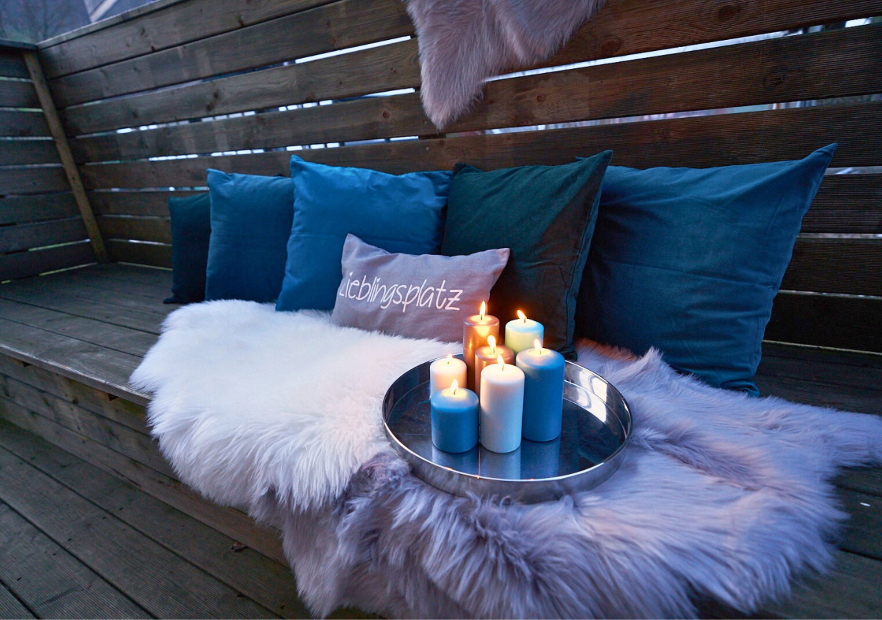 Terrasse am Wellnessbereich