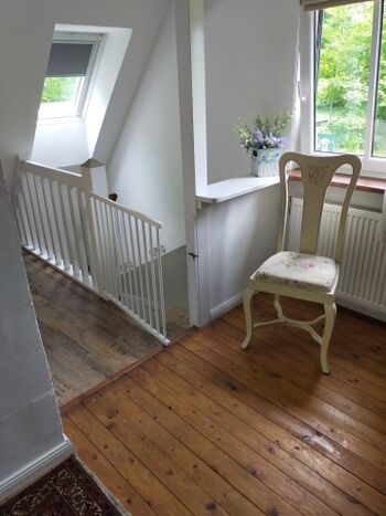 Treppenaufgang mit Hunde/Kindersicherung  ;-)