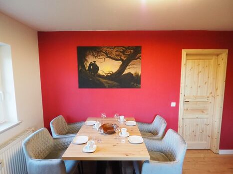 Eßbereich im Wohnzimmer