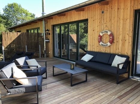 Wunderschöne Dachterrasse mit Aussicht auf die Flensburger Förde