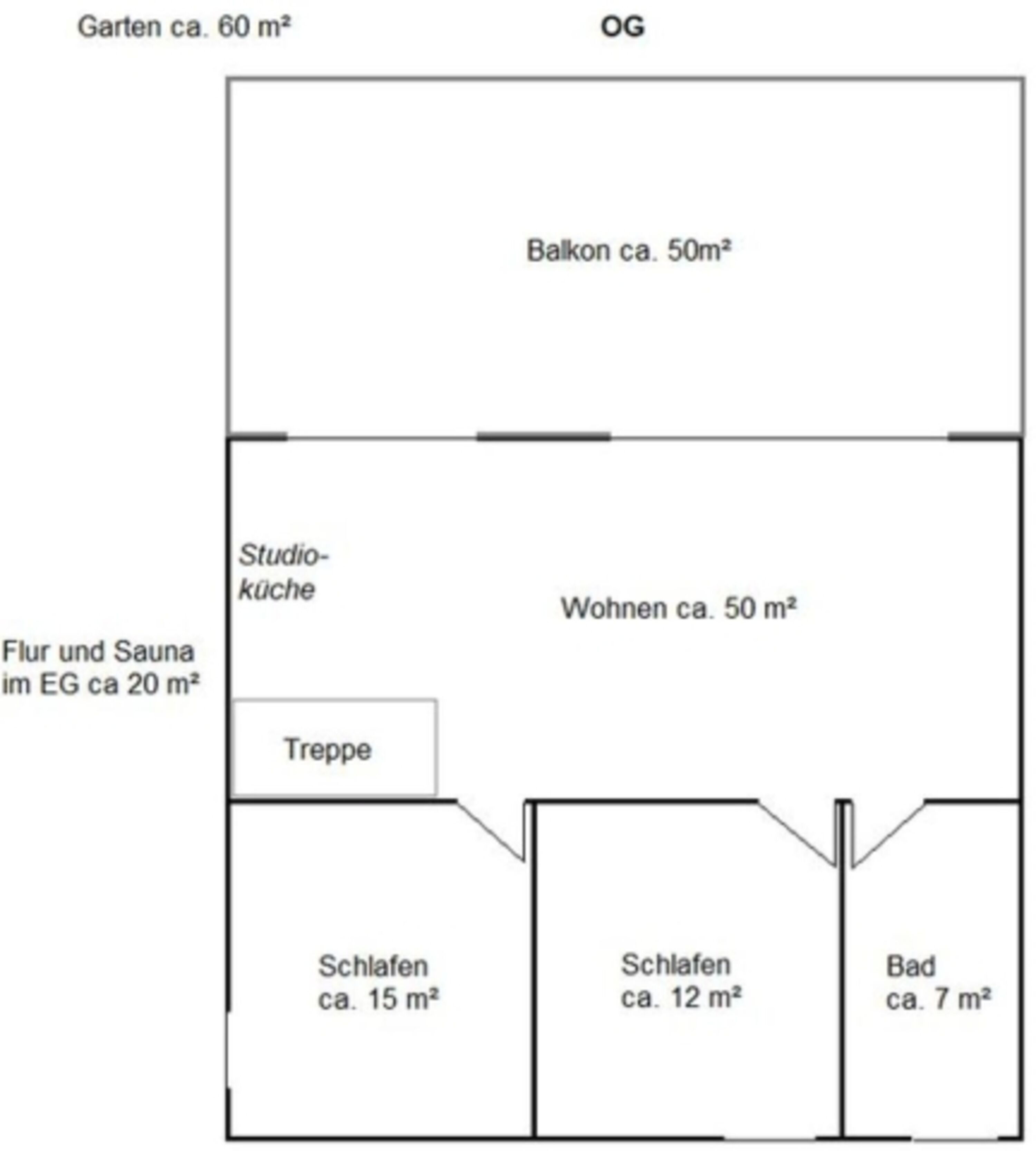 Grundriss Appartement-Loft Westscheune