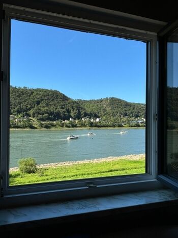 Aussicht aus dem Saunabereich