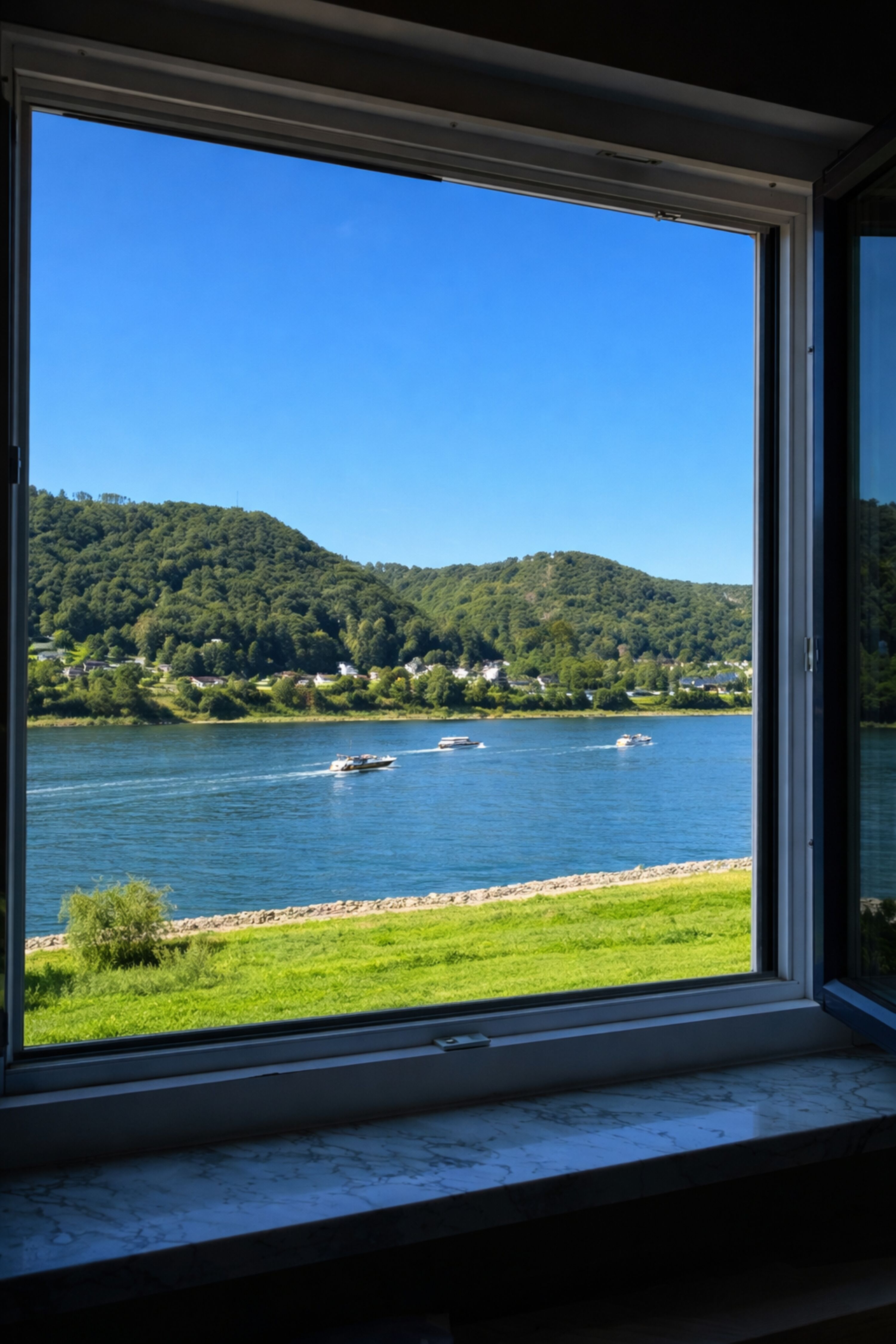 Aussicht Saunabereich