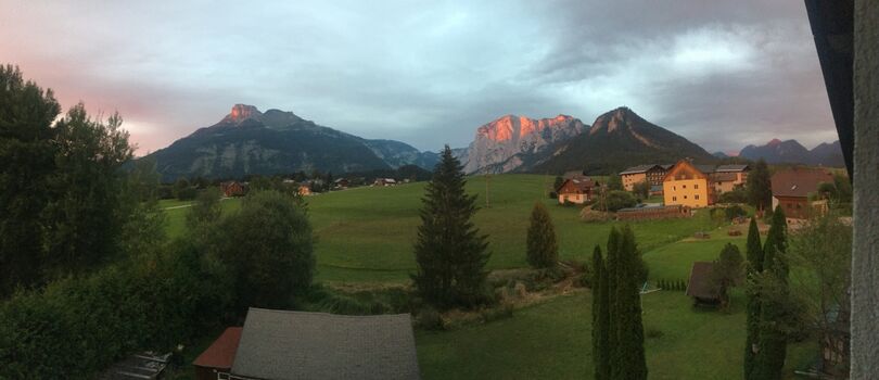 Panoramablick vom Schlafzimmerfenster