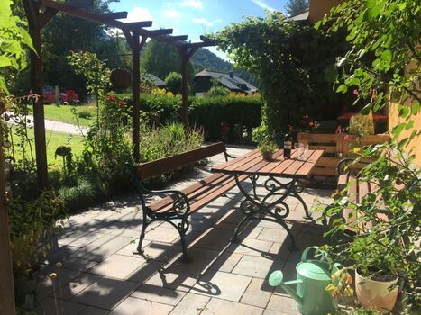 Entschleunigen auf unserer Terrasse  