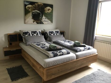 Schlafzimmer mit Blick auf den Loser