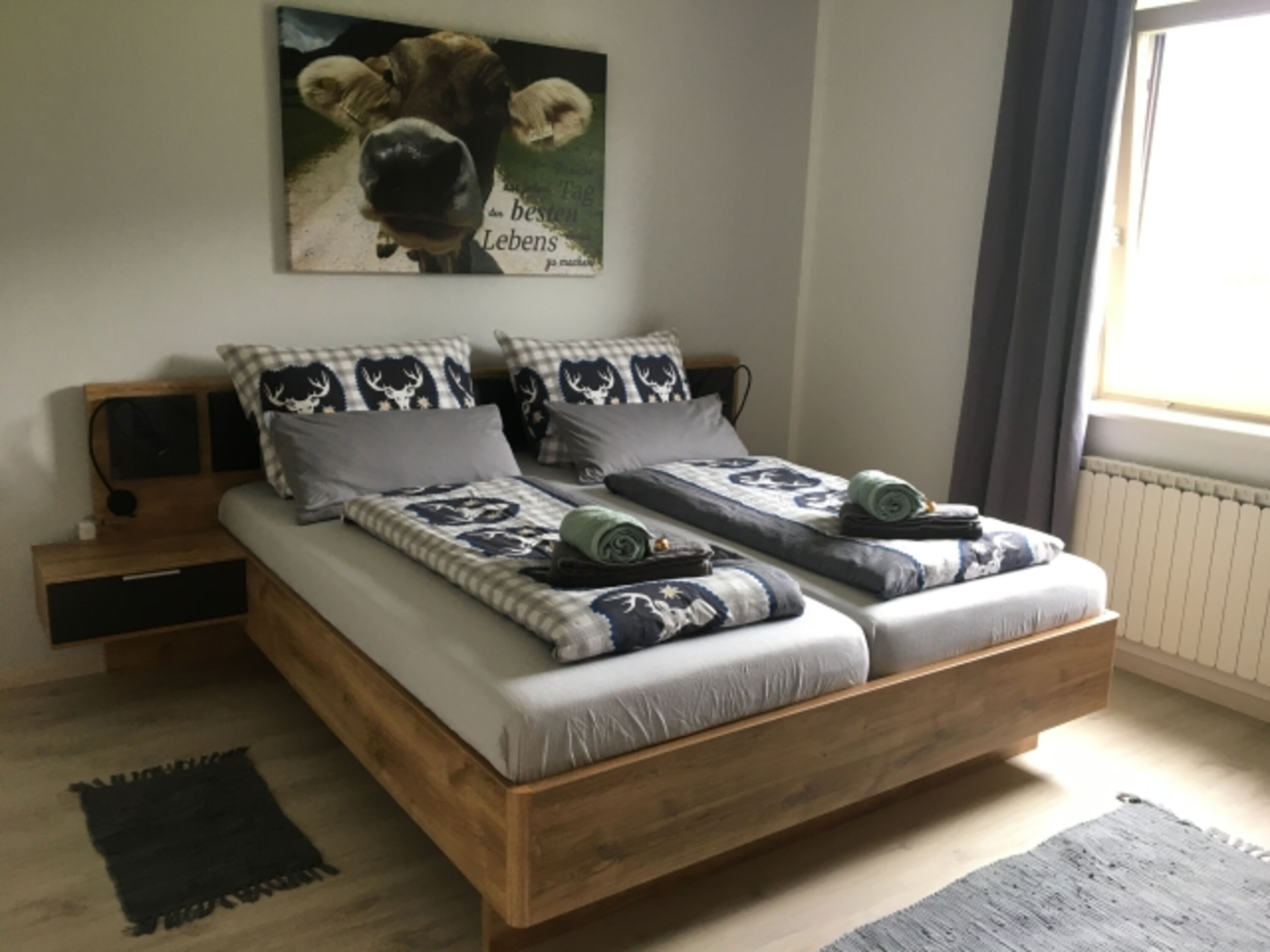 Schlafzimmer mit Blick auf den Loser