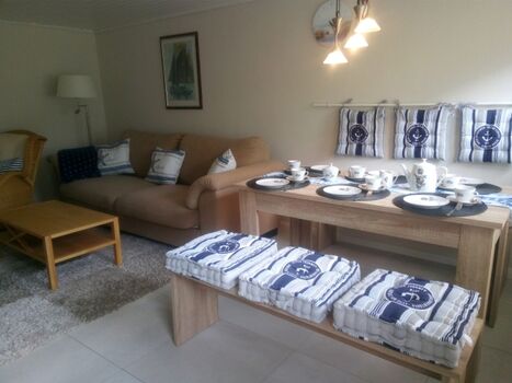 Essbereich im Wohnzimmer