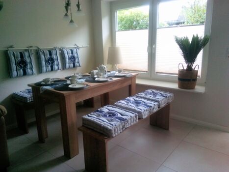 Essbereich im Wohnzimmer