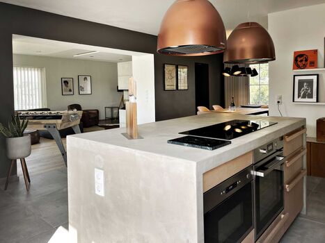 TIDE4 Ferienwohnung Amrum Apartment 8 Kücheninsel