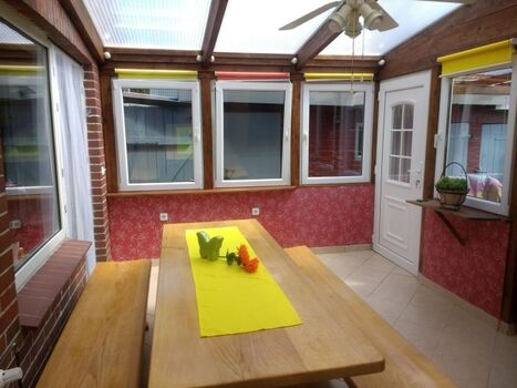 Sitzbereich im Wintergarten