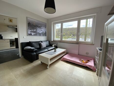 Wohnzimmer Jerry mit Rheinblick