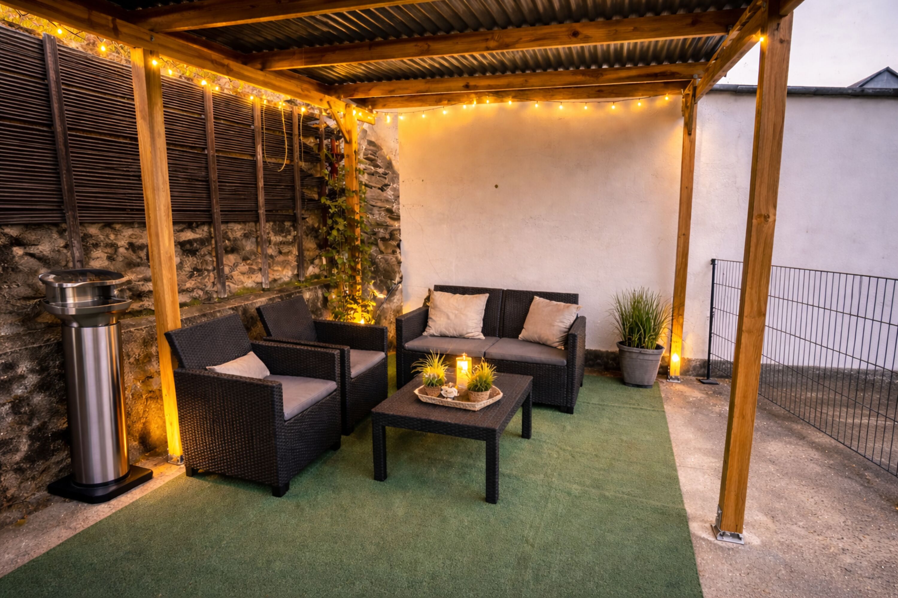 Überdachte Terrasse
