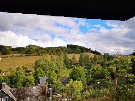 Blick aus dem Wohnzimmerfenster