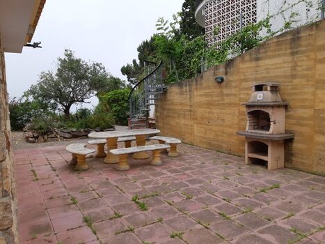 Terrasse vor dem Apartment