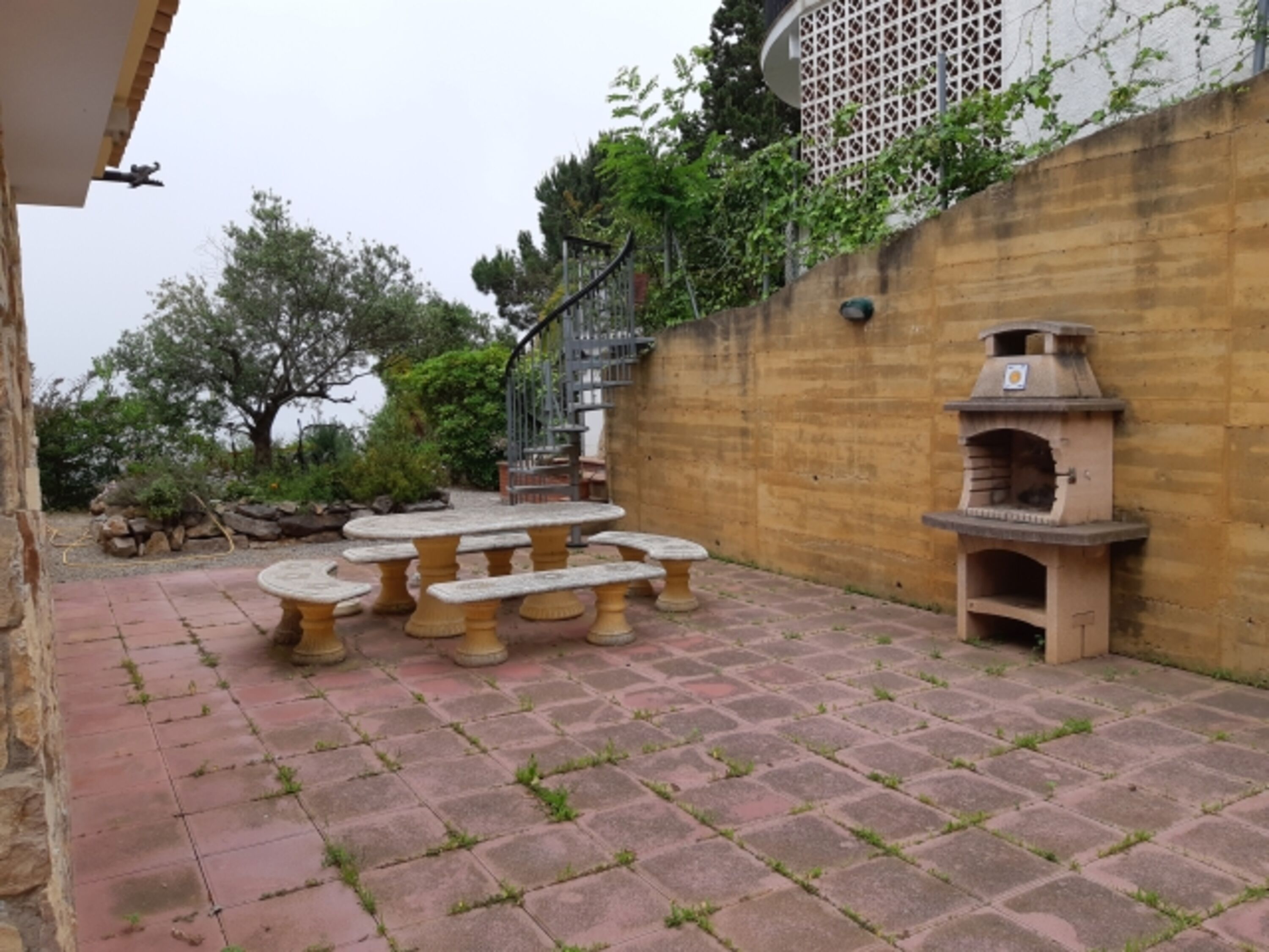 Terrasse vor dem Apartment