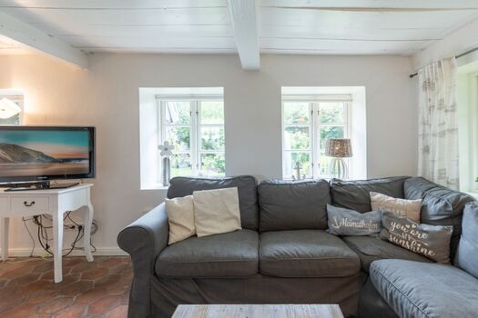 Witthuis - Rustikale Friesenstube mit gemütlichen Ecksofa 