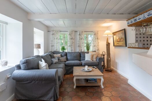 Witthuis - Rustikale Friesenstube mit gemütlichen Ecksofa 