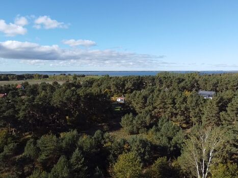 Blick in die Natur, bis zu den Boddengewässern