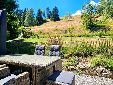 Garten mit unbebauten Blick