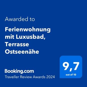 wir sind auch stolz über eine Auszeichnung von booking.com