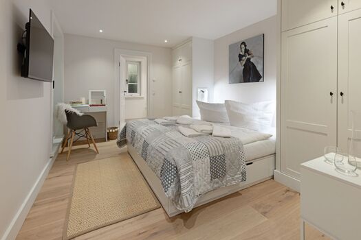 Schlafzimmer drei im Souterrain