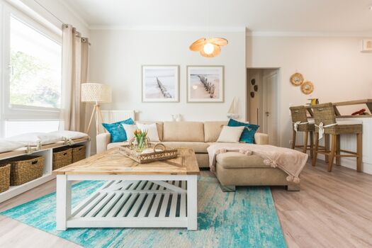 Wohnbereich mit Schlafsofa