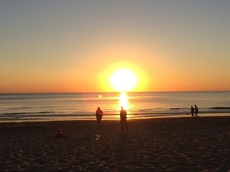 Sonnenuntergang am Strand 