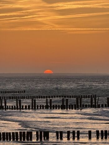 Sonnenuntergang Seebrücke