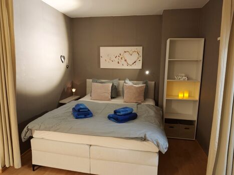 Schlafen im gemütlichen Boxspringbett