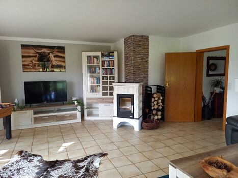 Kaminofen im Wohnzimmer