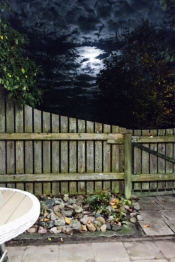 Mondschein auf Terrasse