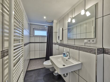Blick ins Badezimmer