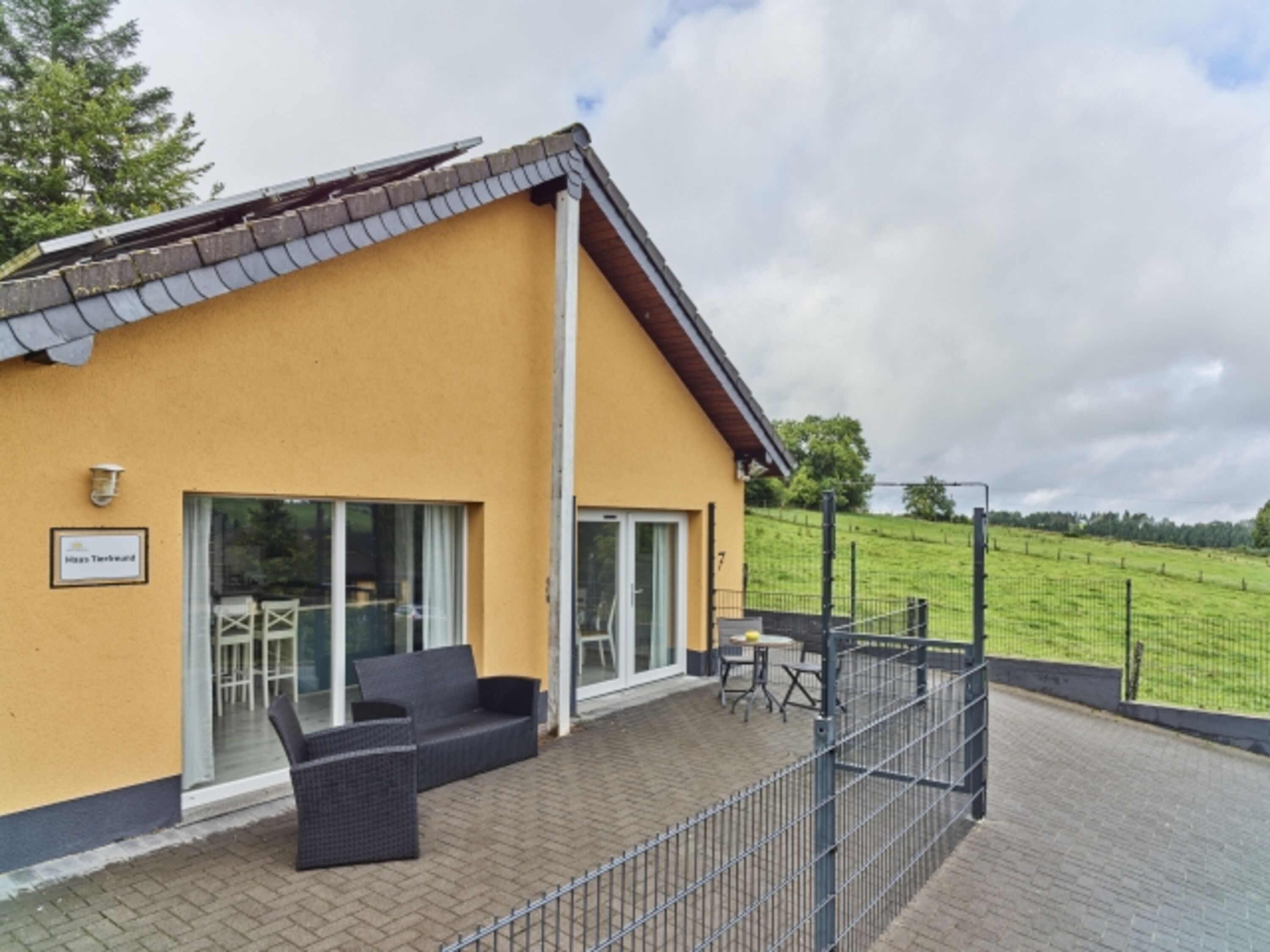eingezäunte Terrasse 