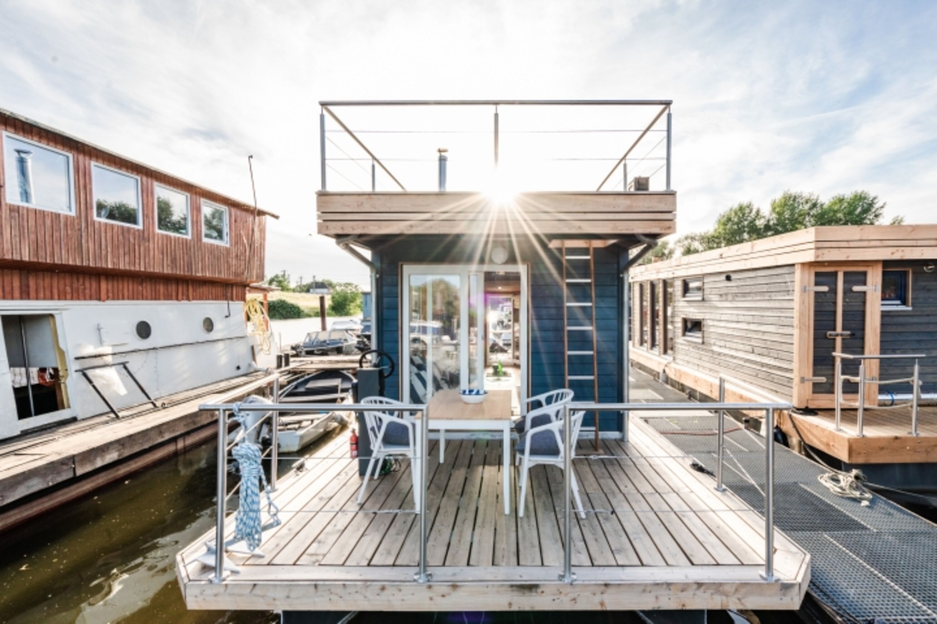 Hausboot Marianne von vorne