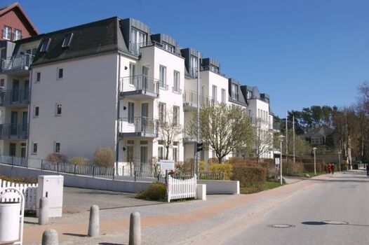 Seehof Bansin - Ansicht von der Promenadenstraße / hier befindet sich das Appartment