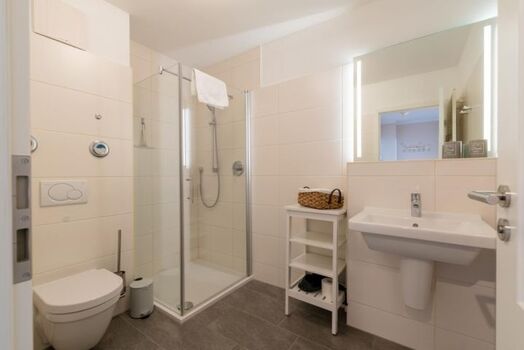 Seehof Bansin - Bad mit Dusche und WC