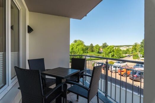 Seehof Bansin - Balkon mit Blick auf den Schloonsee
