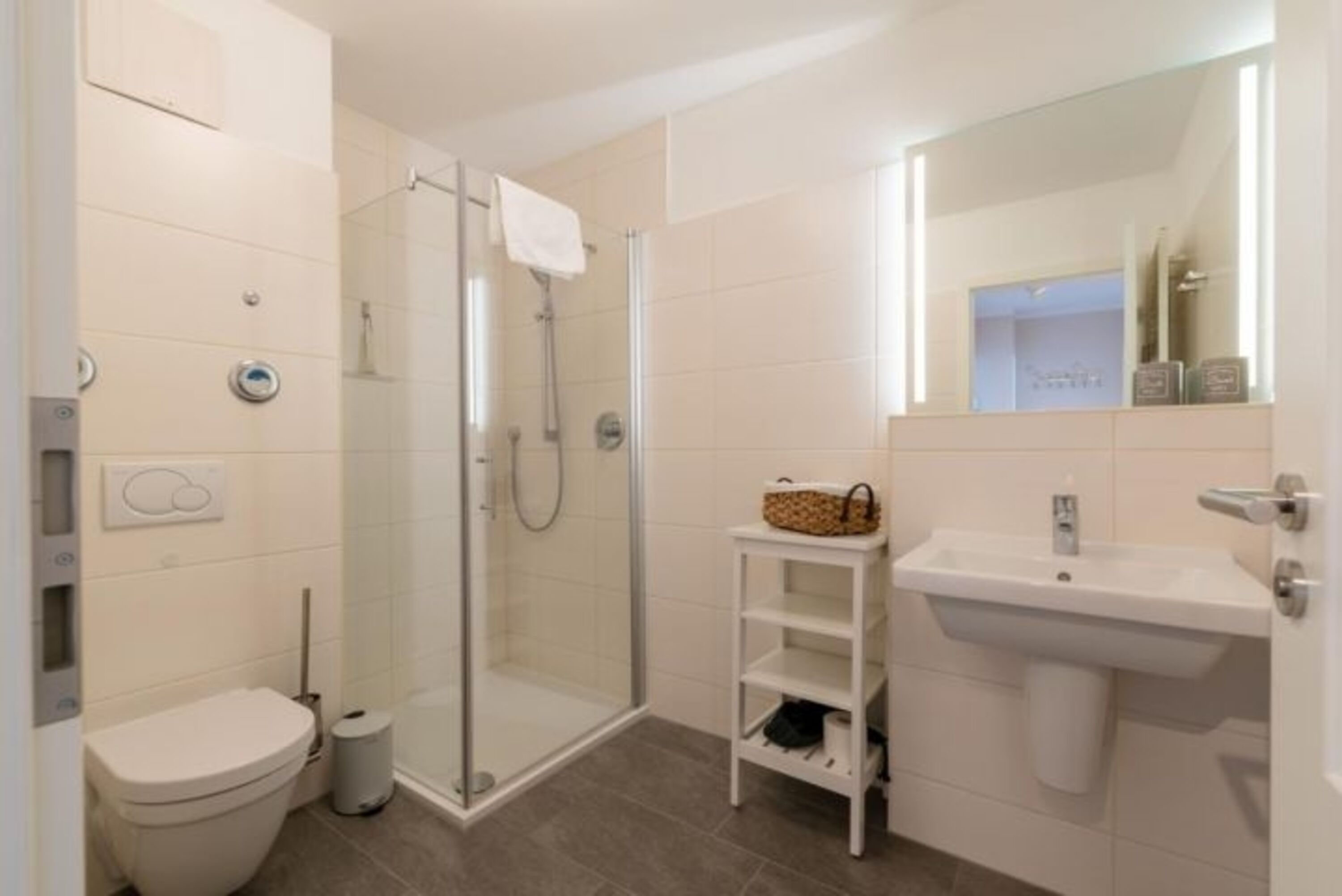 Seehof Bansin - Bad mit Dusche und WC