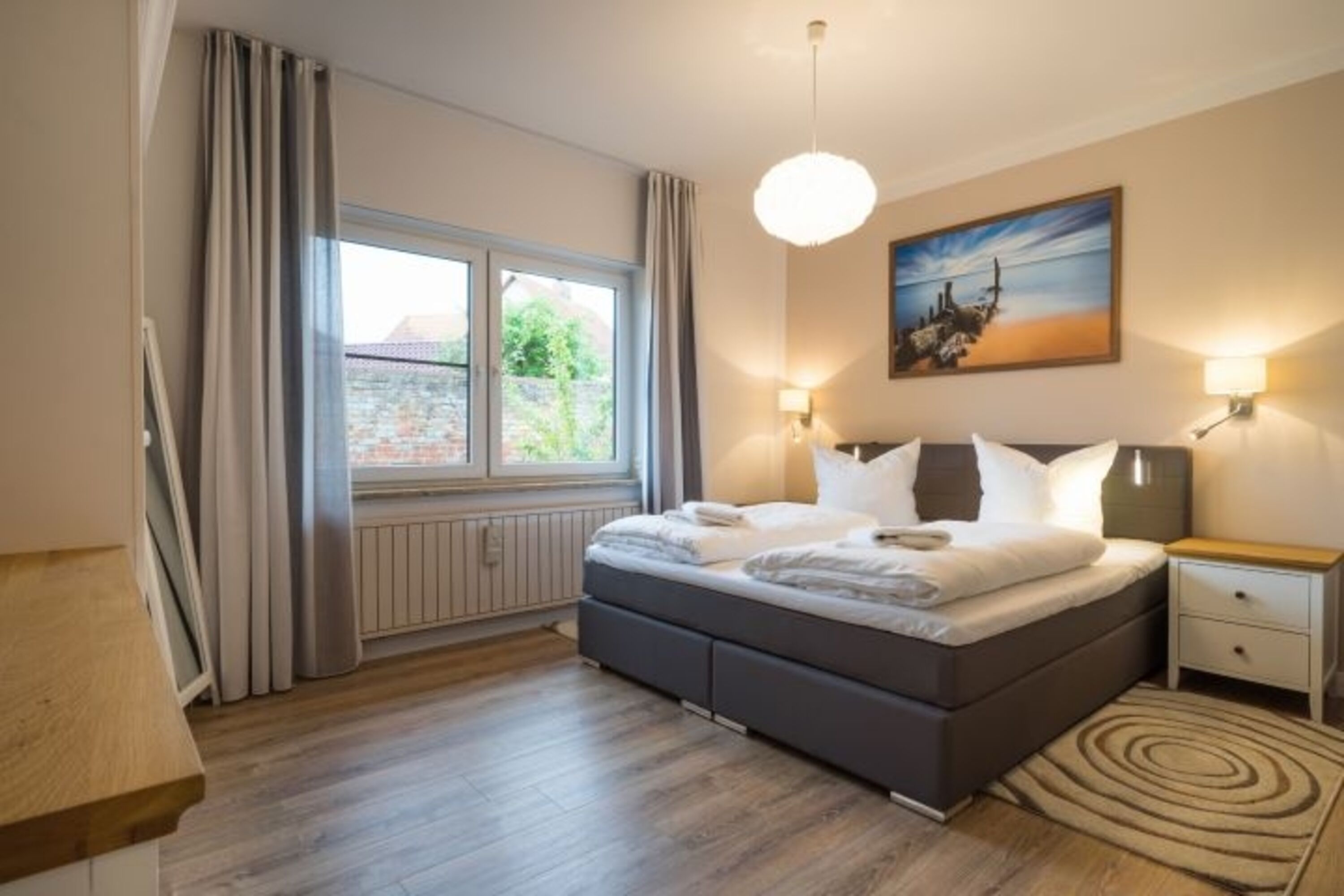 Haus Jule - das Schlafzimmer im Erdgeschoss