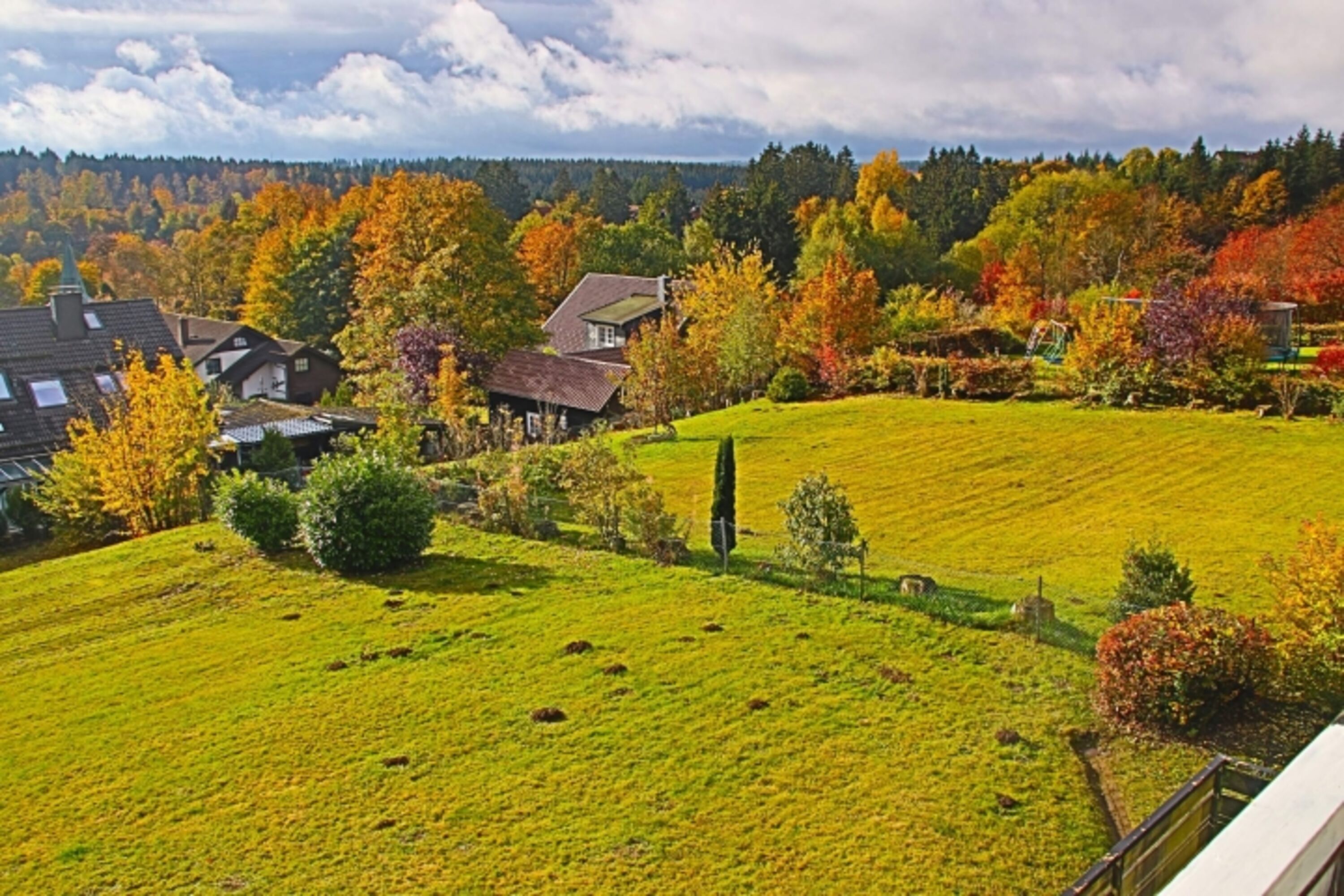 Blick vom kleinen Balkon