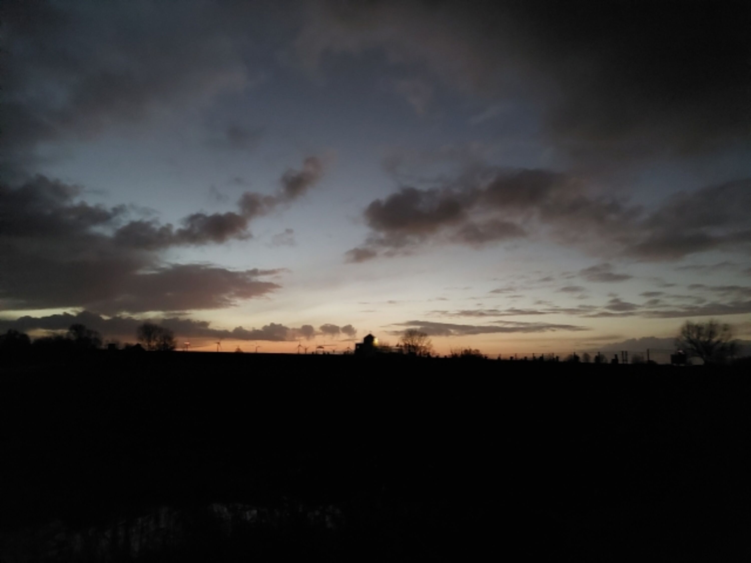 Dezember-Himmel