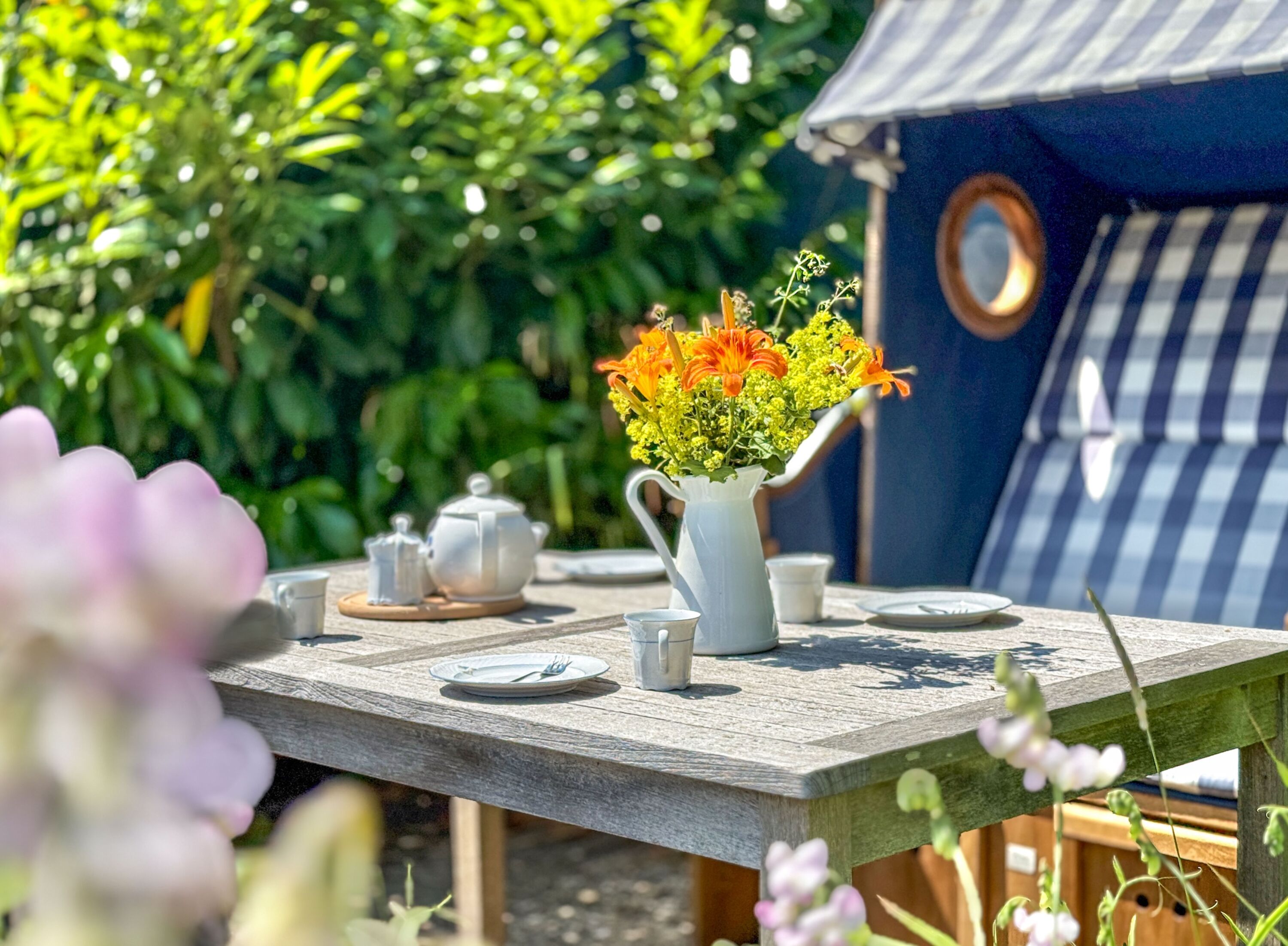 gemütlich im Garten genießen
