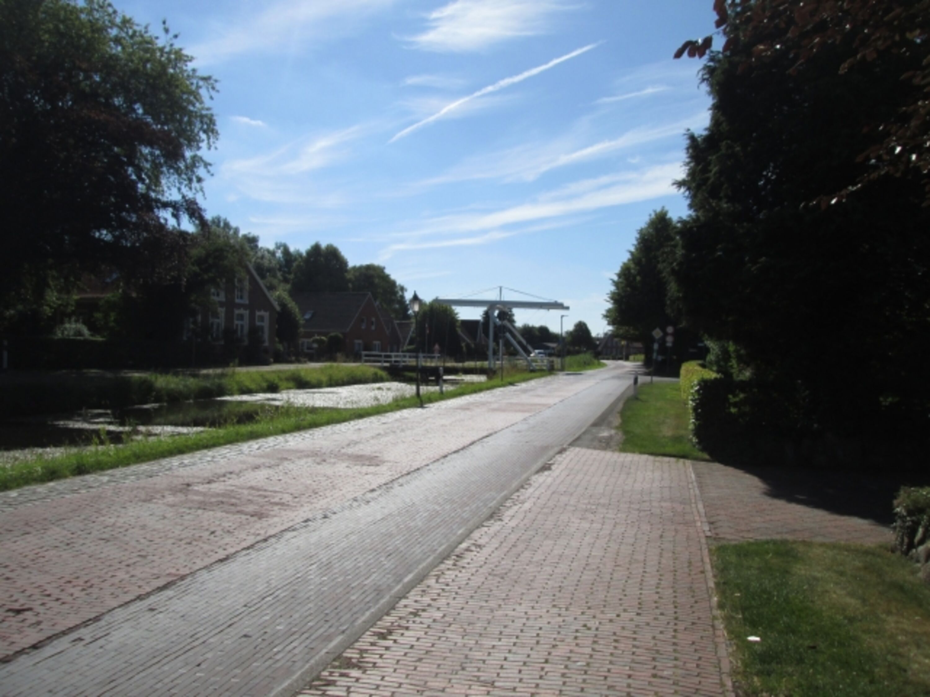 Eine alte Brücke als historischen Wahrzeichen