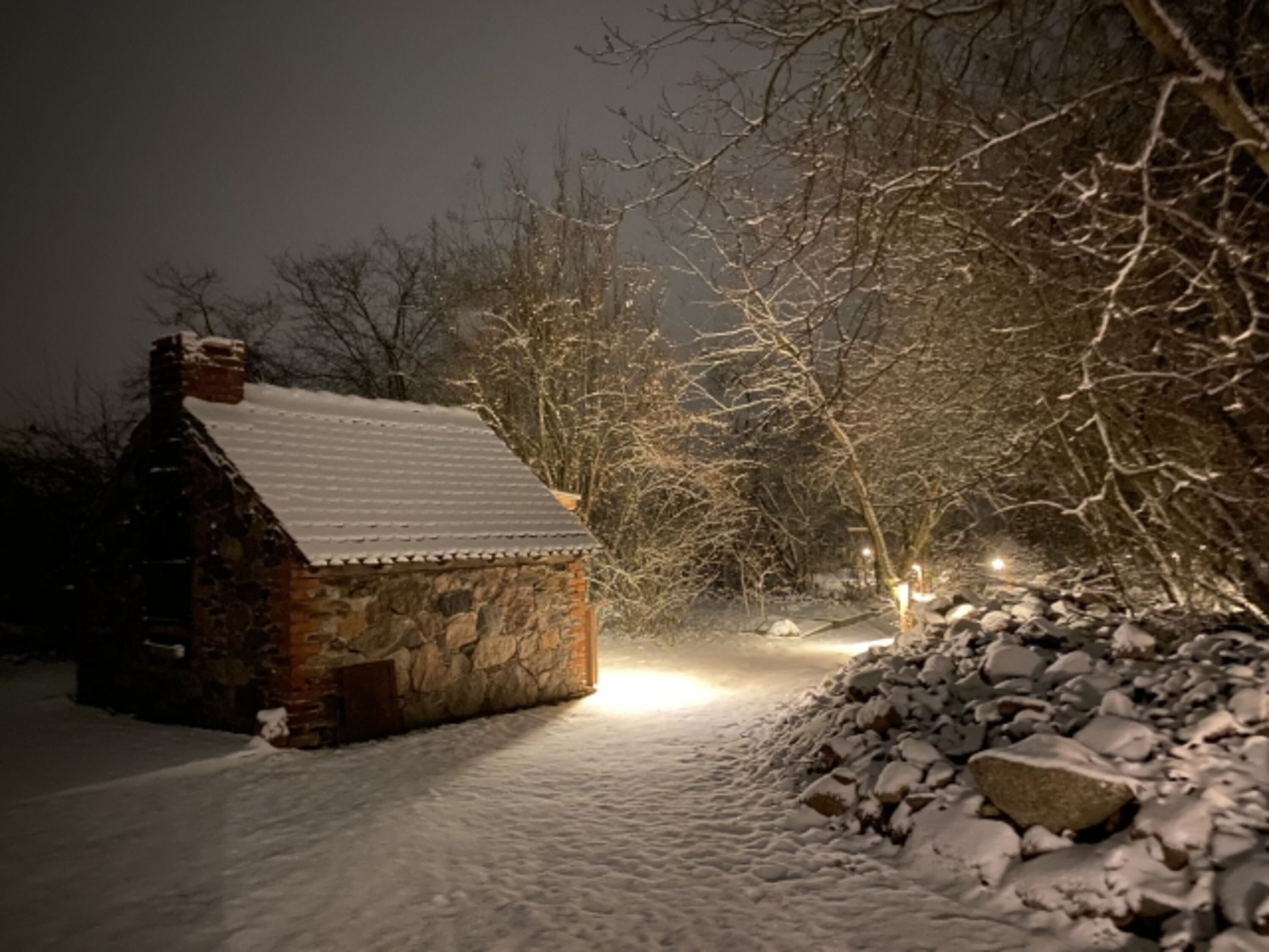 Winter am Backhaus