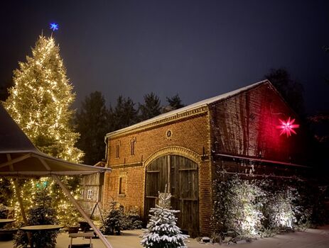 Der Innenhof im Winter